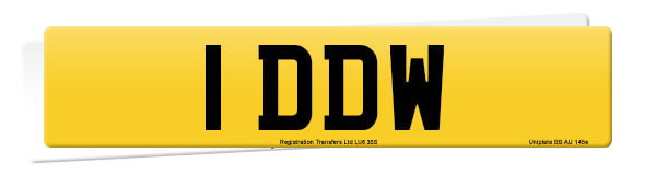 Registration number 1 DDW